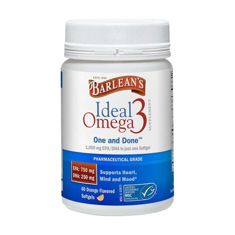 Barlean's Ideal Omega® 3 Softgels - Orange Flavor