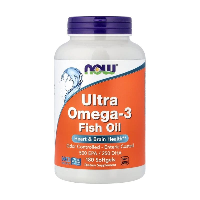 NOW Foods NOW Foods, Ultra Omega-3 Fish Oil, 180 Softgels