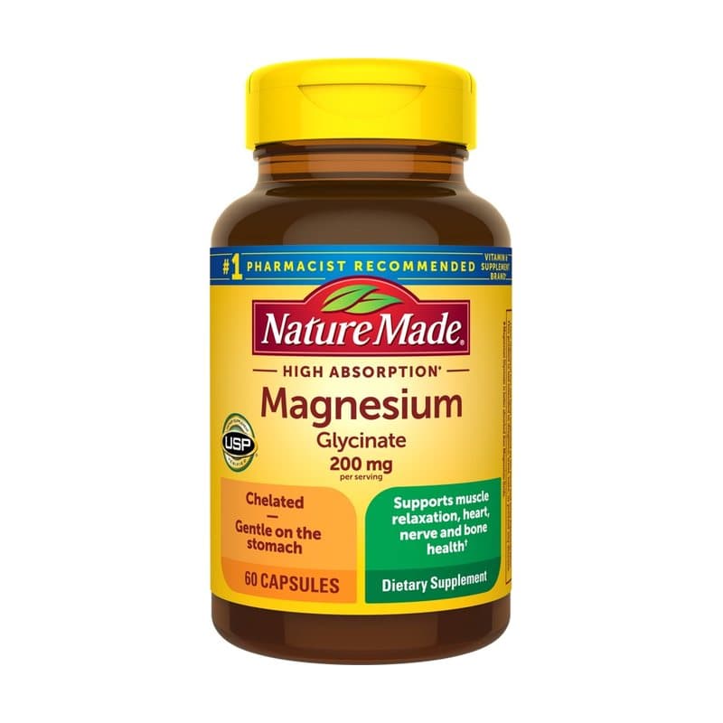 Nature Made High Absorption Magnesium Glycinate Capsules 200 mg