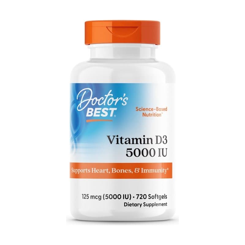 Doctor's Best Vitamin D3, 125 mcg (5,000 IU), 720 Softgels