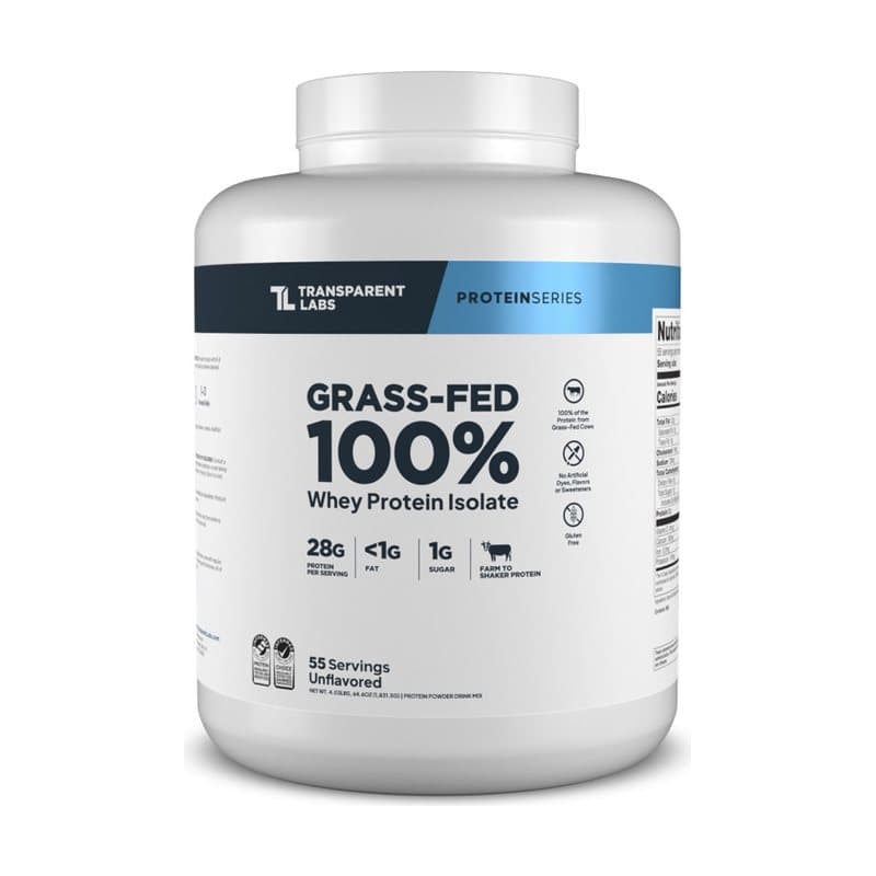 Transparent Labs Grass-Fed Whey Protein Isolate