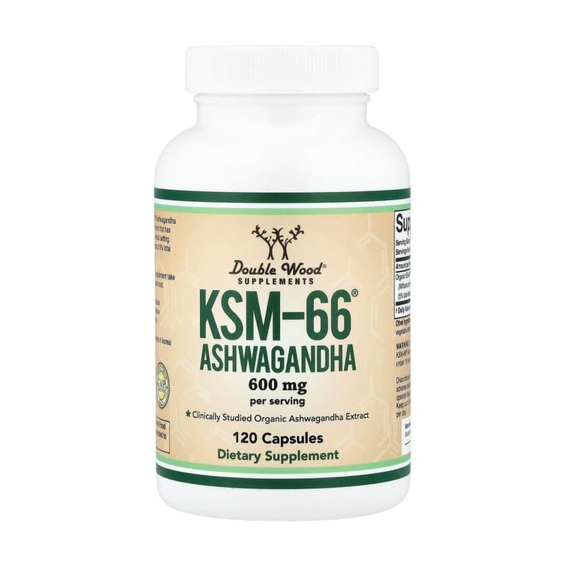 Double Wood Supplements, KSM66® Ashwagandha, 120 Capsules (300 mg per Capsule)