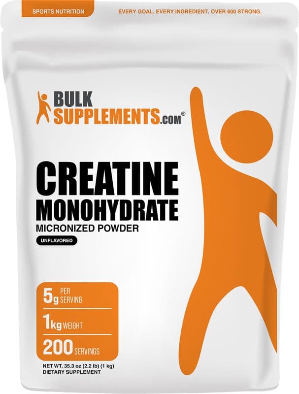 BulkSupplements Creatine Monohydrate (Micronized) Powder
