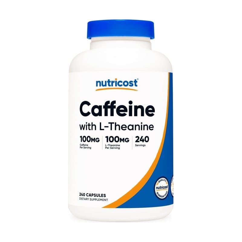 Nutricost Caffeine + L-Theanine Capsules