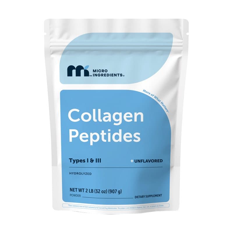 Micro Ingredients Bovine Collagen Peptides Powder, 2lb