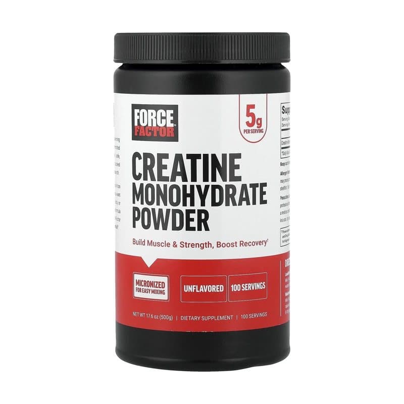 Force Factor Force Factor, Creatine Monohydrate Powder, Unflavored, 17.6 oz (500 g)