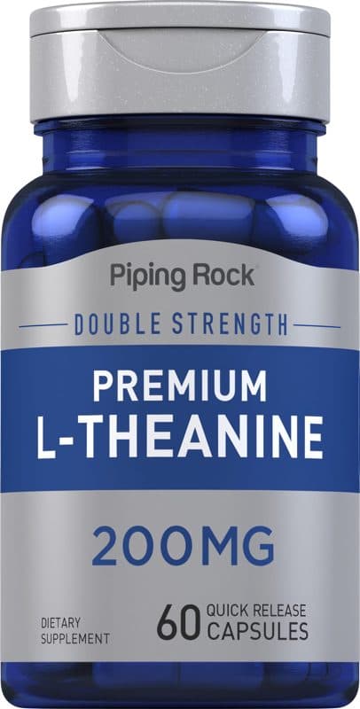 Piping Rock L-Theanine, 200 mg, 60 Quick Release Capsules
