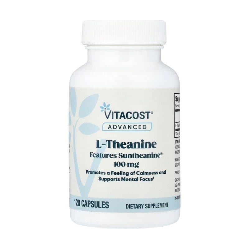 Vitacost Vitacost, Advanced, L-Theanine Features Suntheanine®, 100 mg, 120 Capsules