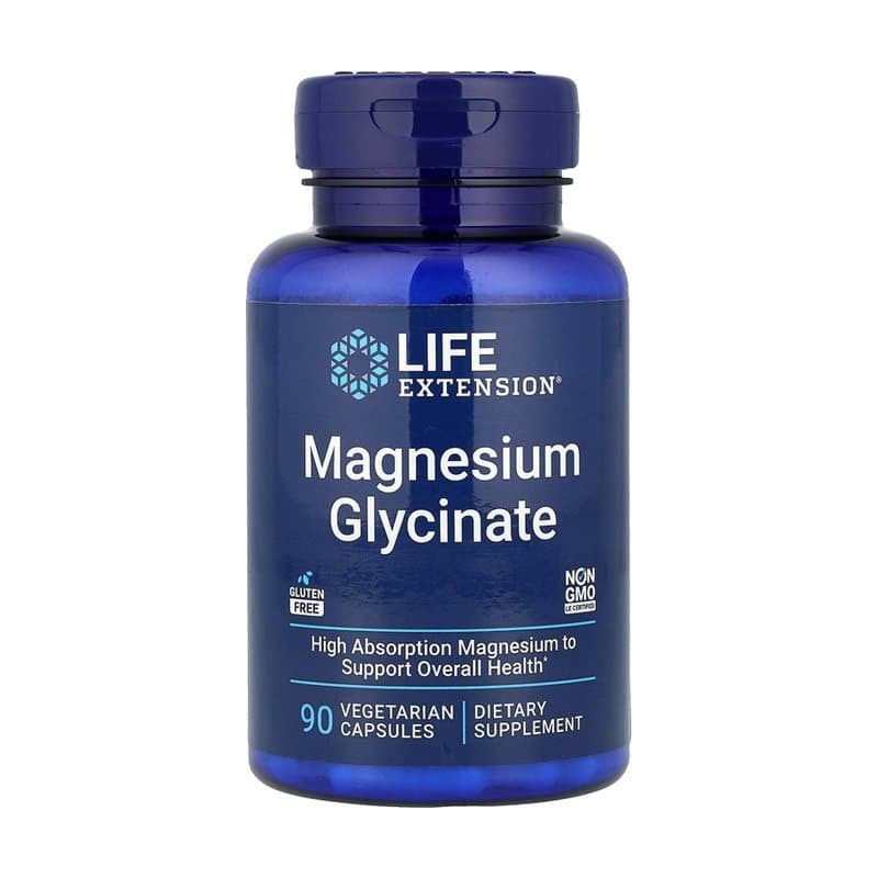 Life Extension Life Extension, Magnesium Glycinate, 90 Vegetarian Capsules (105 mg per Capsule)