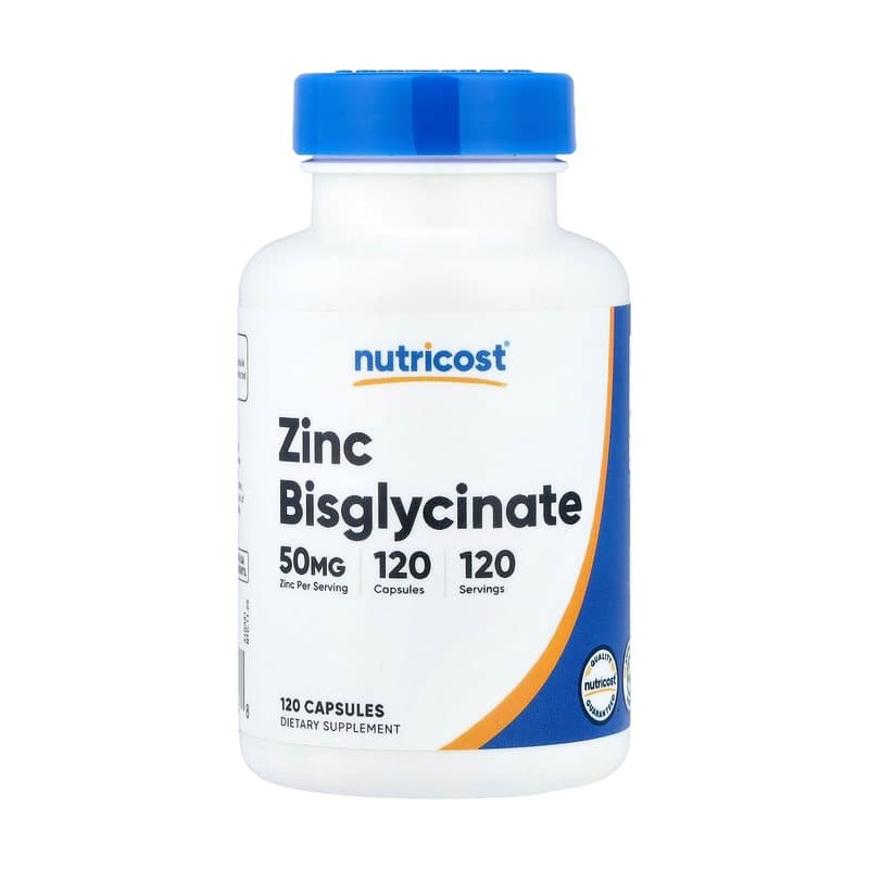 Nutricost Nutricost, Zinc Bisglycinate, 50 mg, 120 Capsules